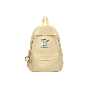 URBAN FOREST Nylon Backpack Regular Unisex Khaki/White/Blue/Yellow/Black