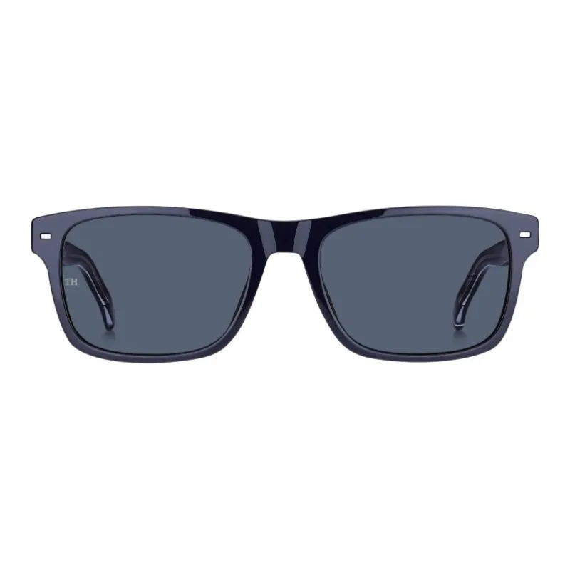 Tommy Hilfiger Acetate Rectangular Sunglasses Men's Blue-1