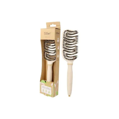EUROSTIL NATURE Soft Hair Brush Gentle Hair Comb 1 Pack