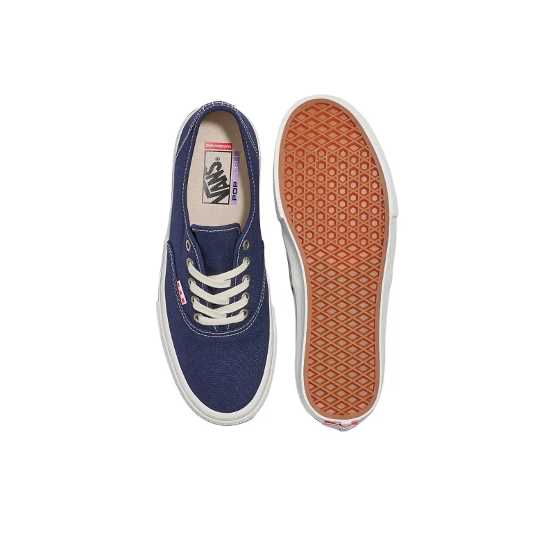 Vans Skate Authentic Slip Resistant Low Top Skateboard Shoes Unisex Blue-3