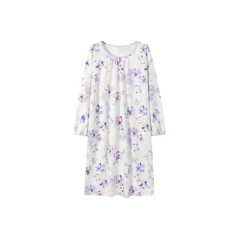 Herbal Primer Nightgown Women's Combo Set-28