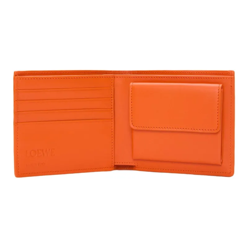 LOEWE Calfskin Wallet Men's Orange-3