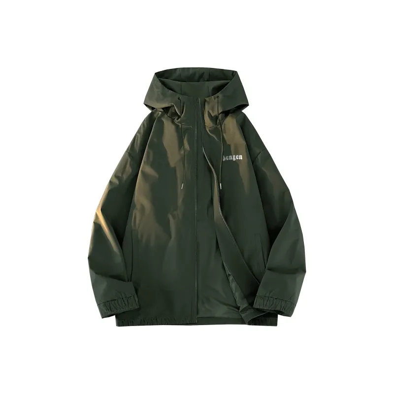 BENGEN Jackets Coats Unisex Black-1