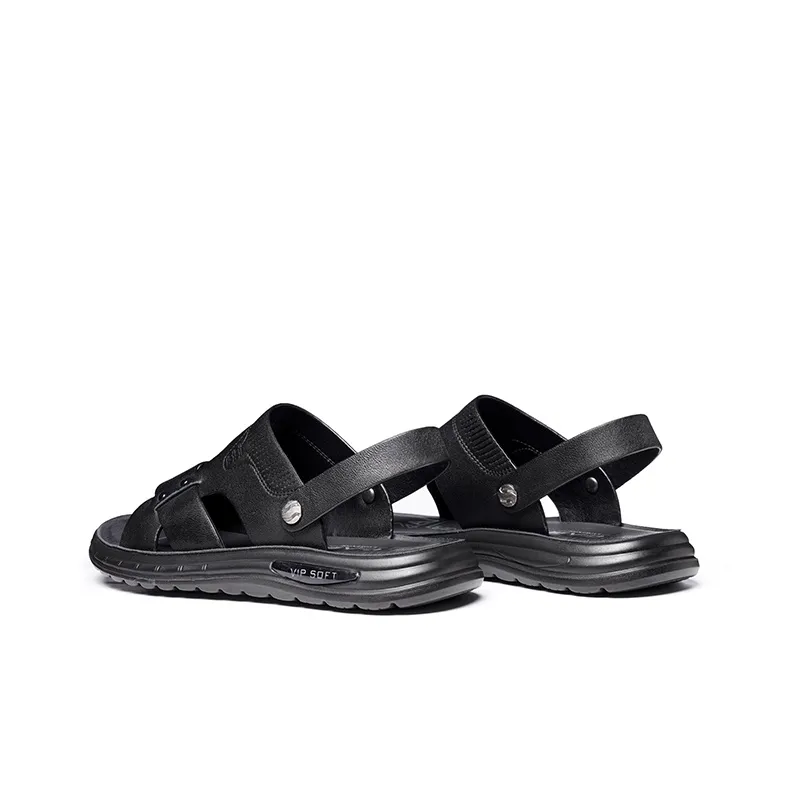 LAORENTOU Beach Sandals Men Black-2