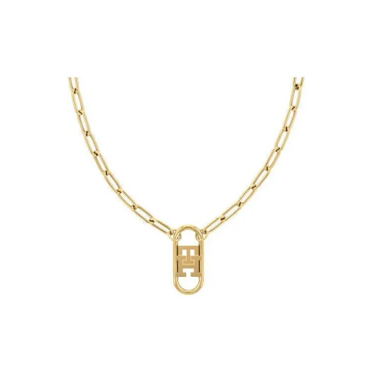 Tommy Hilfiger Stainless Steel Necklaces Women's Gold-0