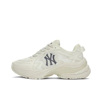MLB Curve Runner Anti Slip Wear Resistant Low Top Casual Shoes Unisex Beige