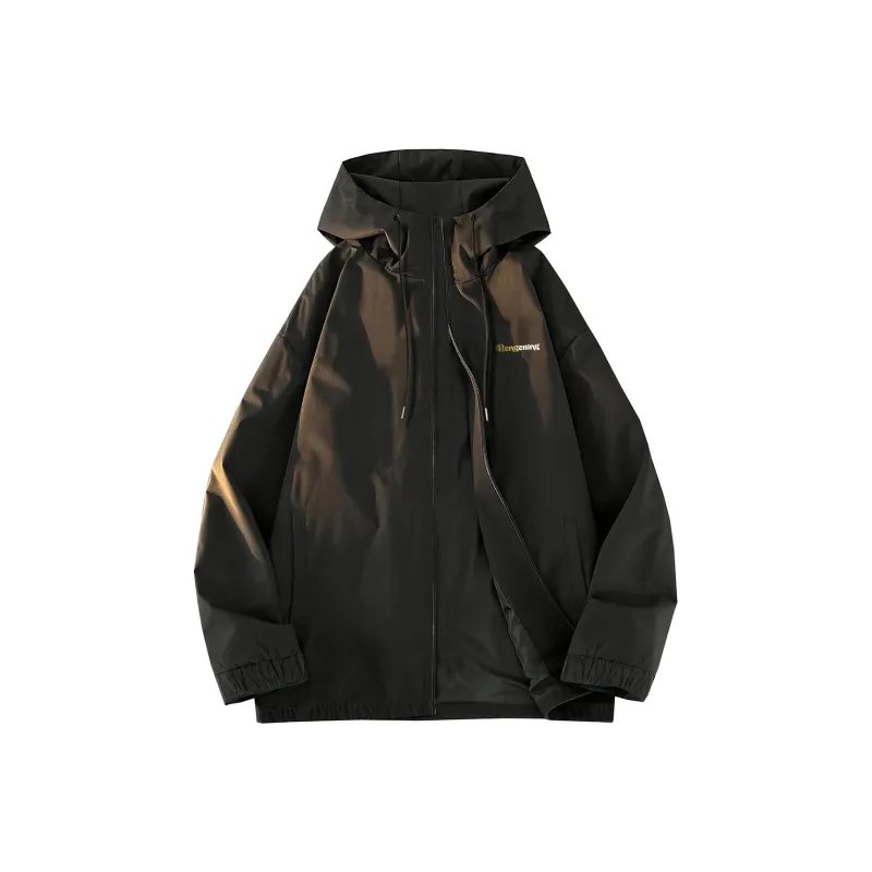 BENGEN Jackets Coats Unisex Black-1