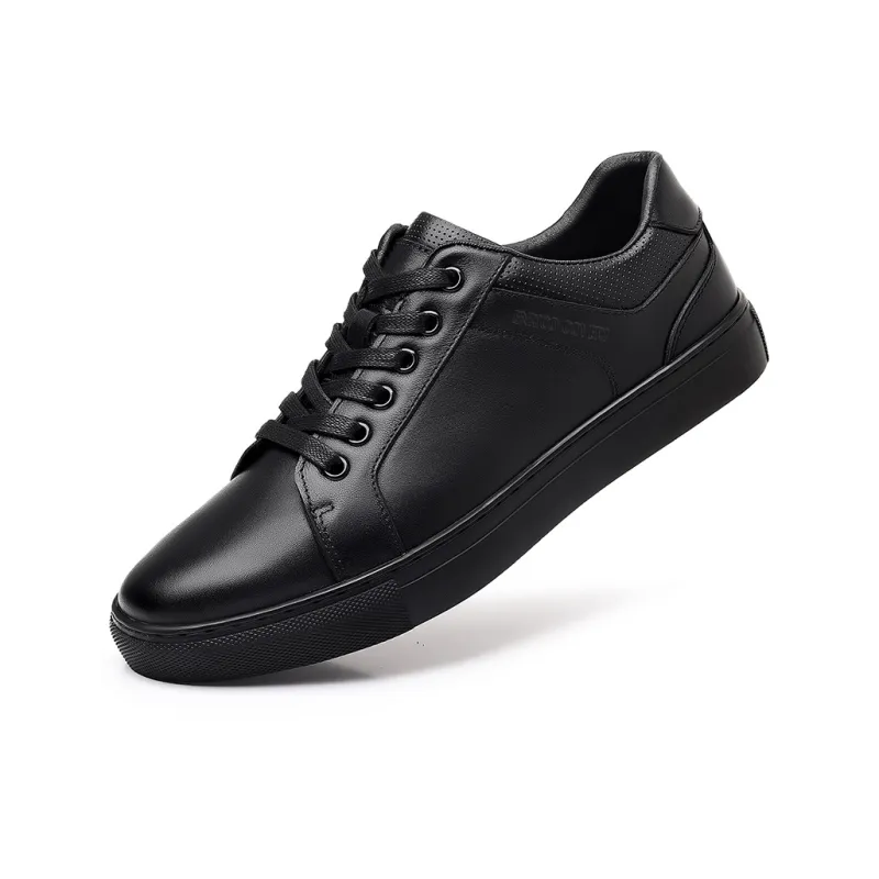 ENRICO COVERI Slip Resistant Cushioning Wear Resistant Balance Lightweight Low Top Skateboard Shoes Men's Black-1