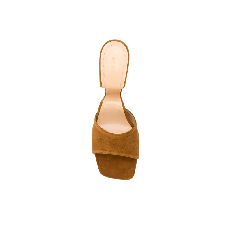 By Far Greta Suede Wedge Sandals Women's-4