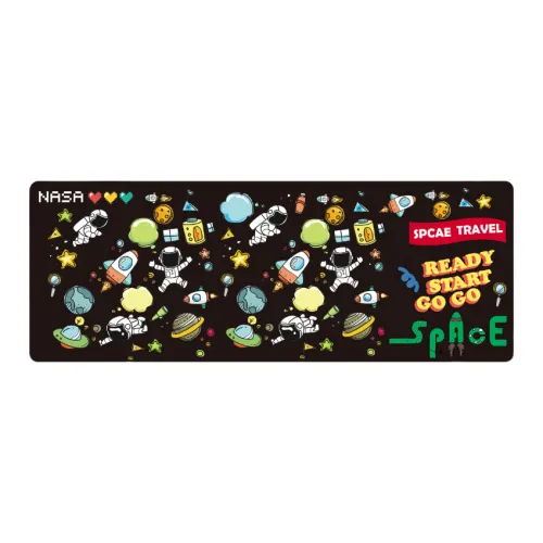 Beams Astronaut Extra Large Gaming Mat Irregular Shape Desk Pad Office Mouse Pads