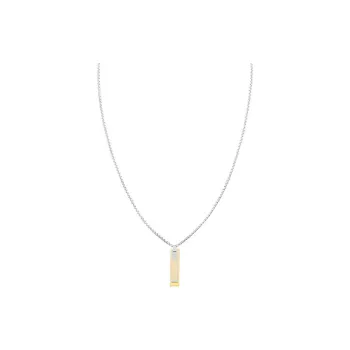Tommy Hilfiger Stainless Steel Necklaces Men's Silver