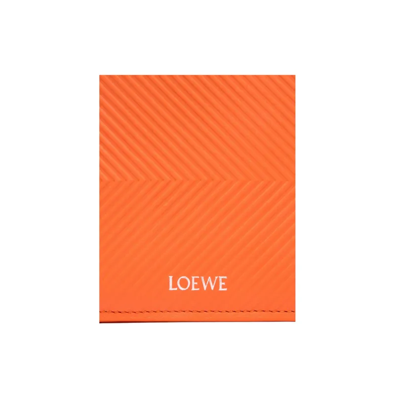 LOEWE Calfskin Wallet Men's Orange-4