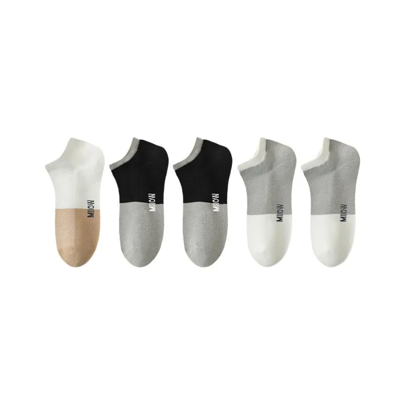 MIIOW No Show Socks Men's 5 Pack-18