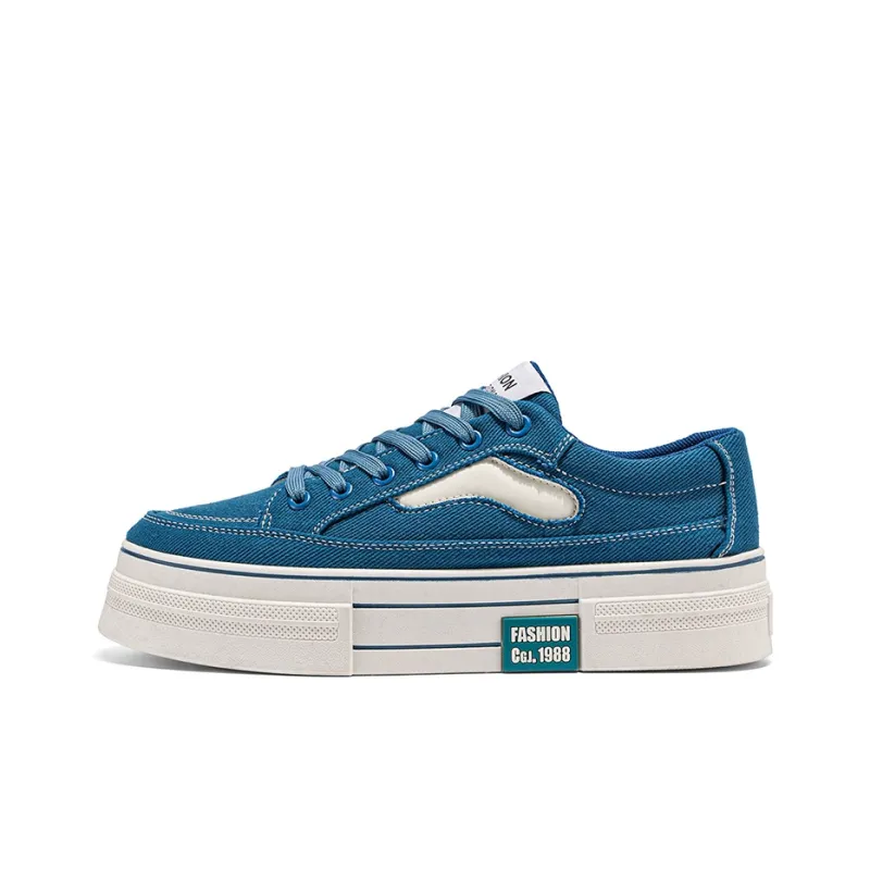 Bull Charm Abrasion-Resistant Low-Top Skateboard Shoes Men's-6