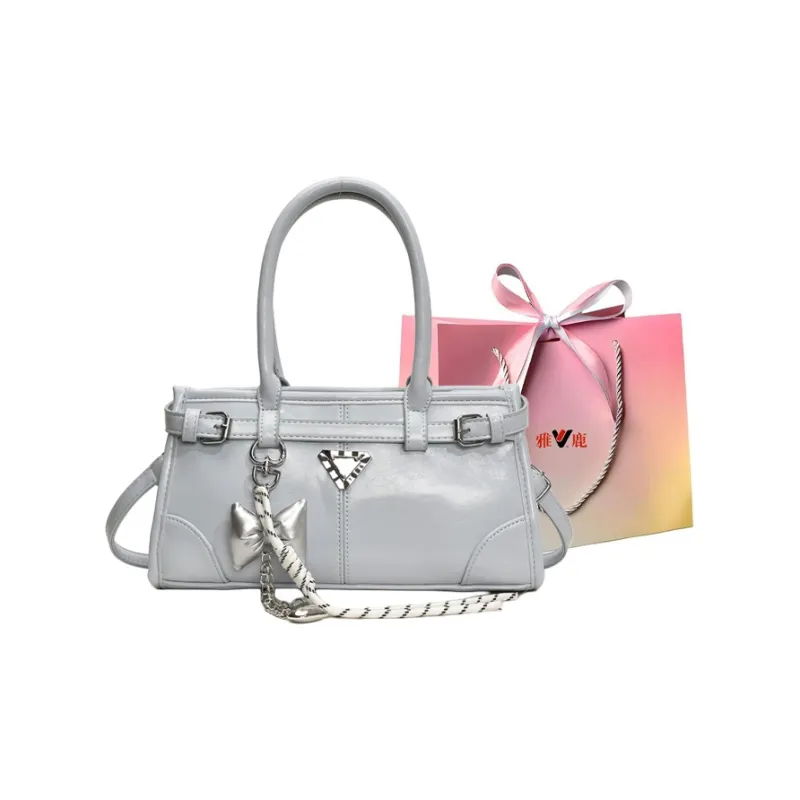Yalu PU Crossbody Handbag Women's White/Silver/Pink/Blue/Black-21