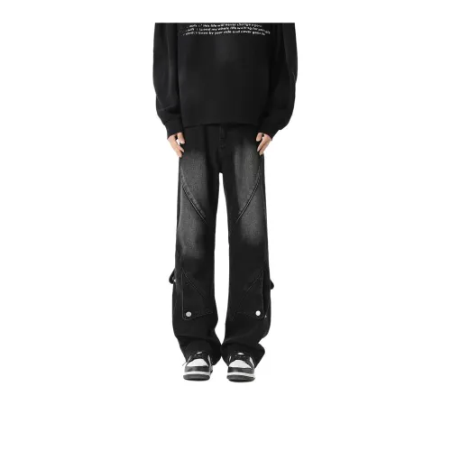 PAINT STAIN American Luxury Streetwear Trendy Brand Loose Fit Straight Fit Jeans Unisex