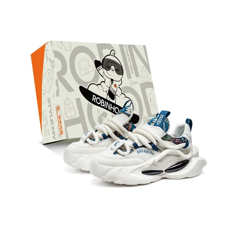 ROBINHOOD Cushioned Slip Resistant Breathable Coverage Low Top Chunky Sneakers Men's Box-12