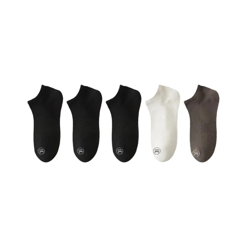 MIIOW No Show Socks Men's 5 Pack-10