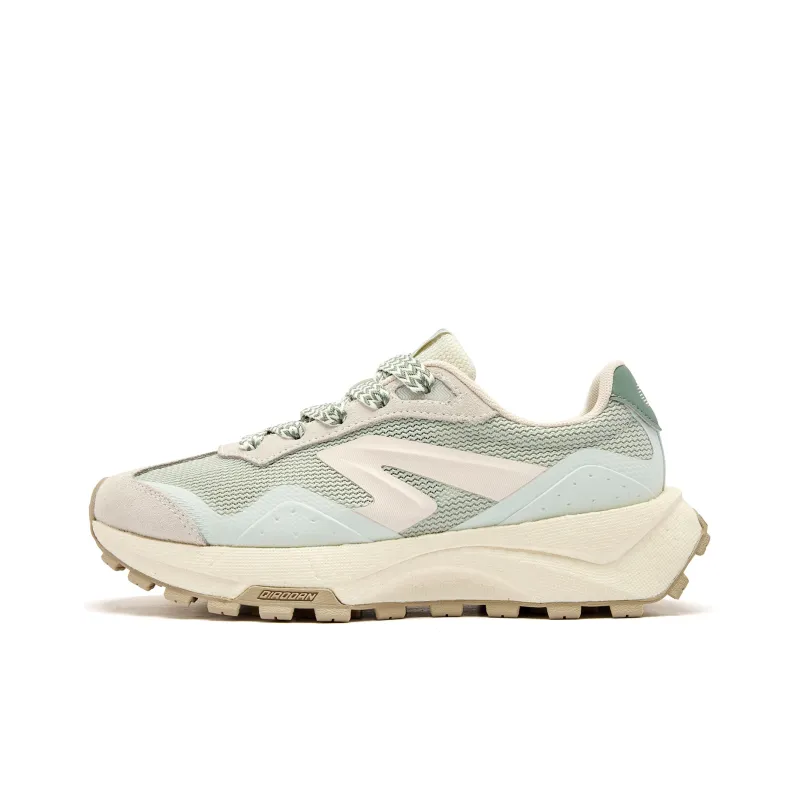 QIAODAN Anti Slip Wear Resistant Low Top Casual Shoes Women's Green-0