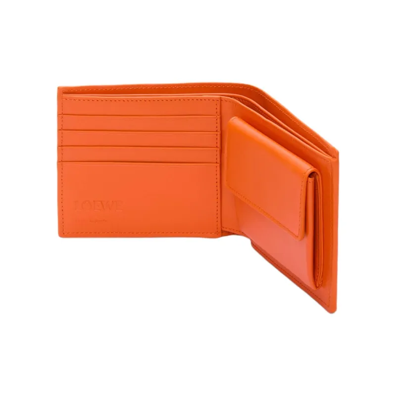 LOEWE Calfskin Wallet Men's Orange-2