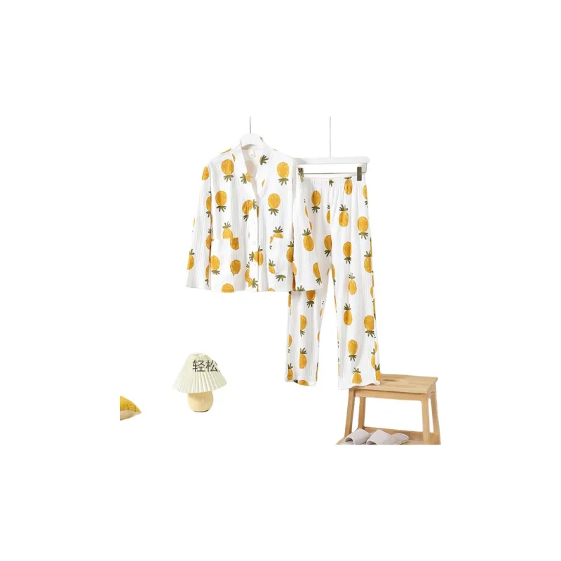 ZAO FU NIAO Pajama Set Women's Pineapple Miniature-2