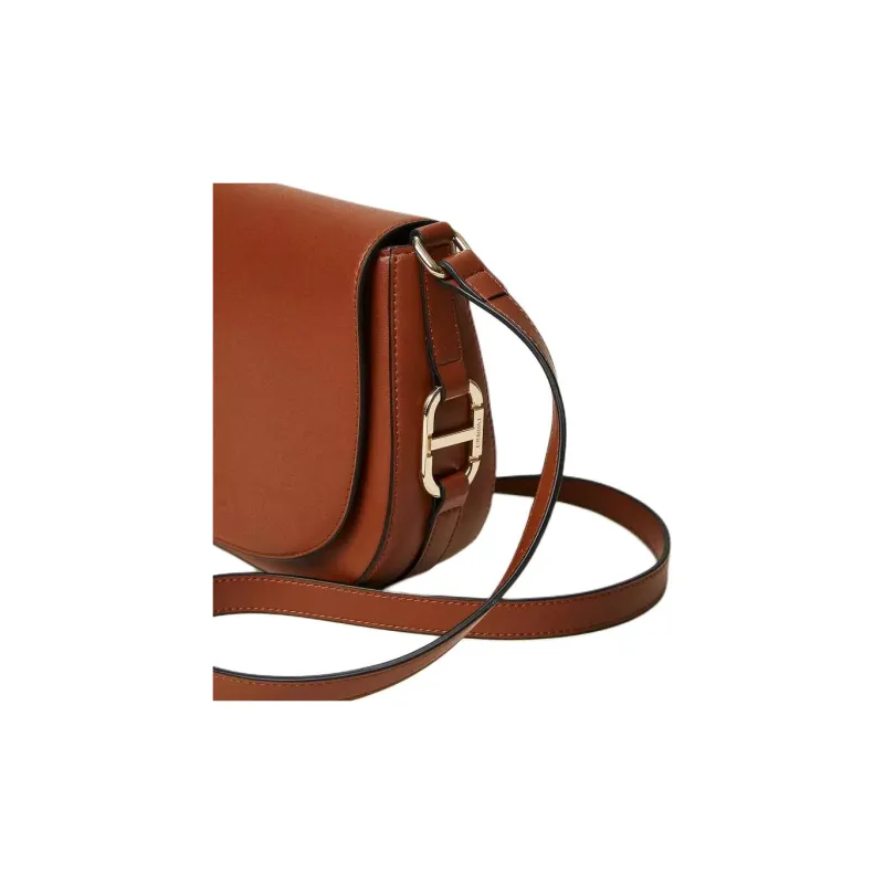 TWINSET MILANO PU Shoulder Bag Women's Brown-3