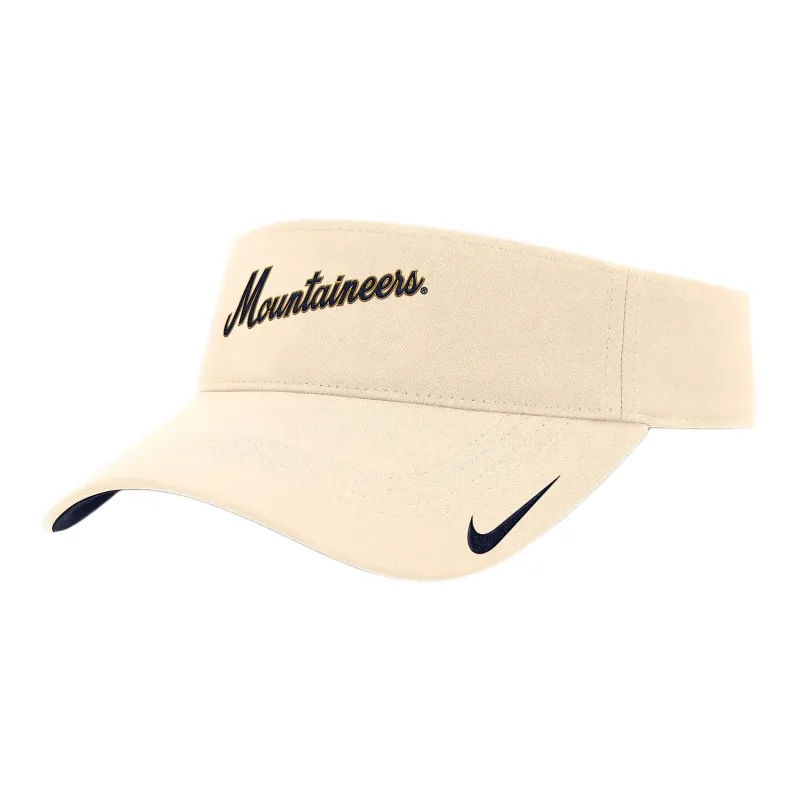 Nike West Virginia Mountaineers Primetime Ace Men's Nike Dri FIT College Adjustable Visor-0