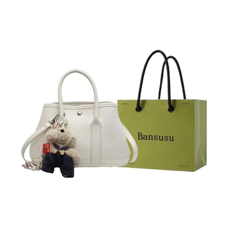 Bansusu PU Handbag Regular Women's White Brown Khaki Pink Red Black Yellow-0