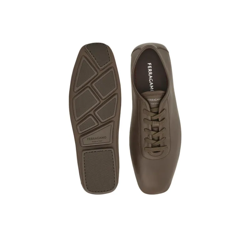 FERRAGAMO Driver Casual Shoes Men's Gray-4