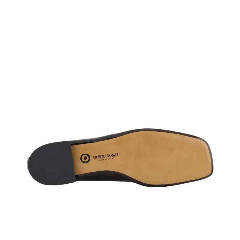 GIORGIO ARMANI Smooth leather Ballerinas-5