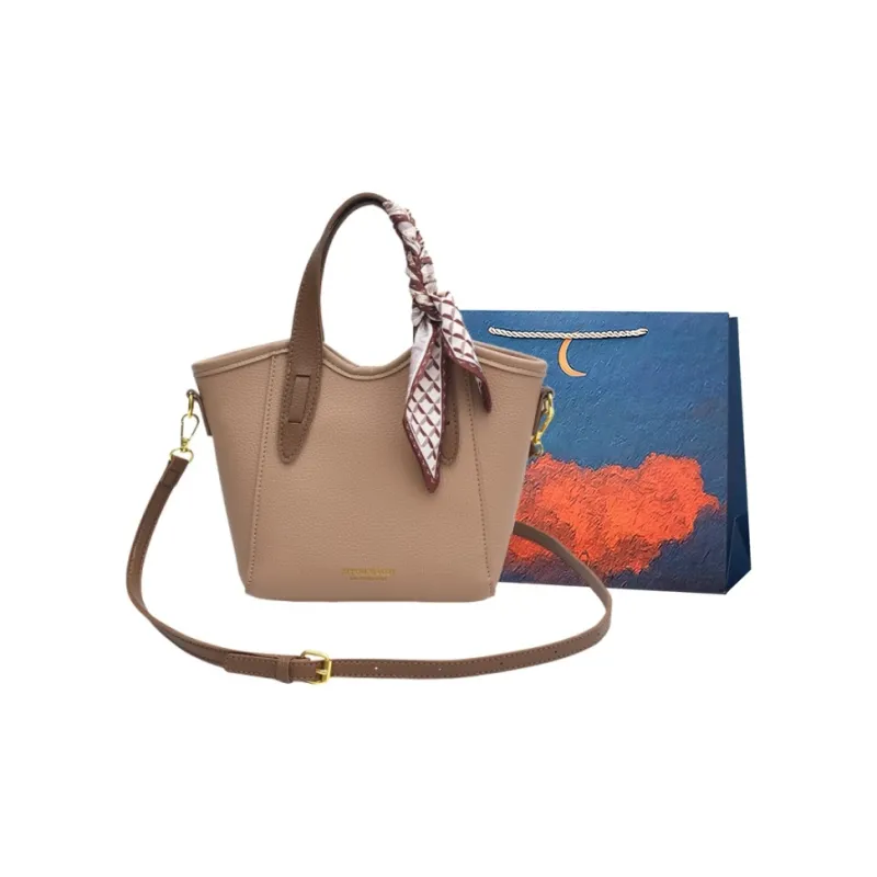 Elsvet PU Basket Bag Handbag Women's Multicolor-10