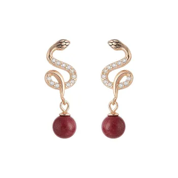 KING OF BLING Alloy With Zircon Earrings Women's