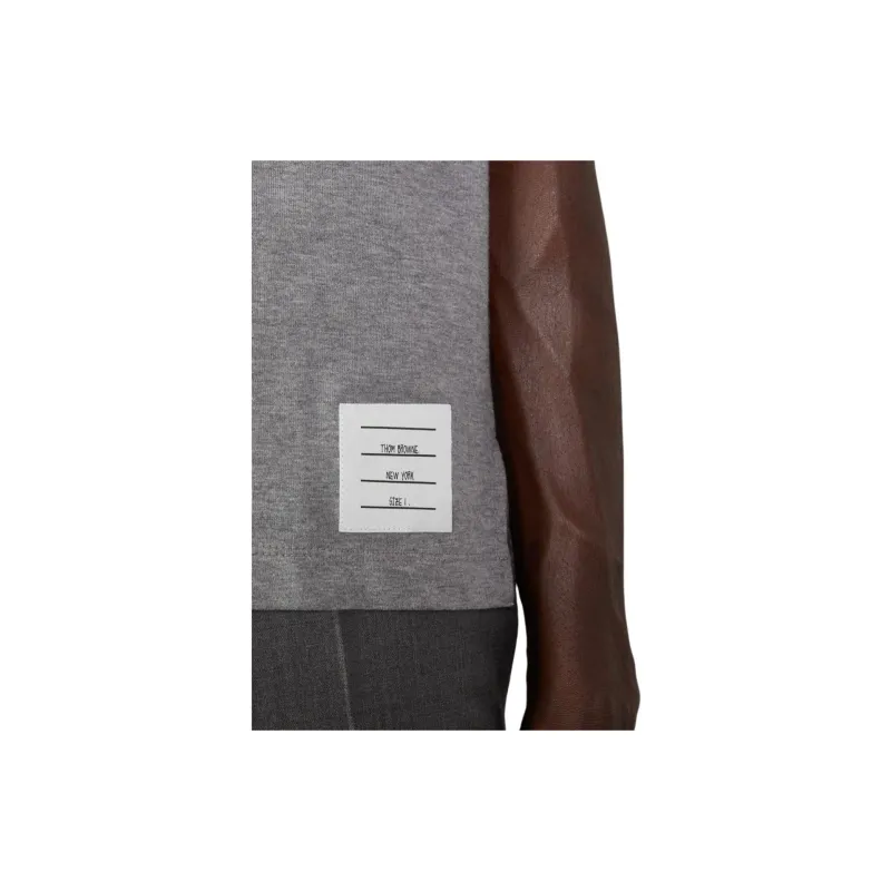 THOM BROWNE Raven print Cotton T shirt-5