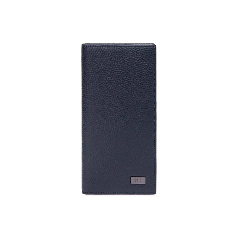 HLA Cow Leather Wallet With Money Clip And Leather Clip Regular Unisex Black-13