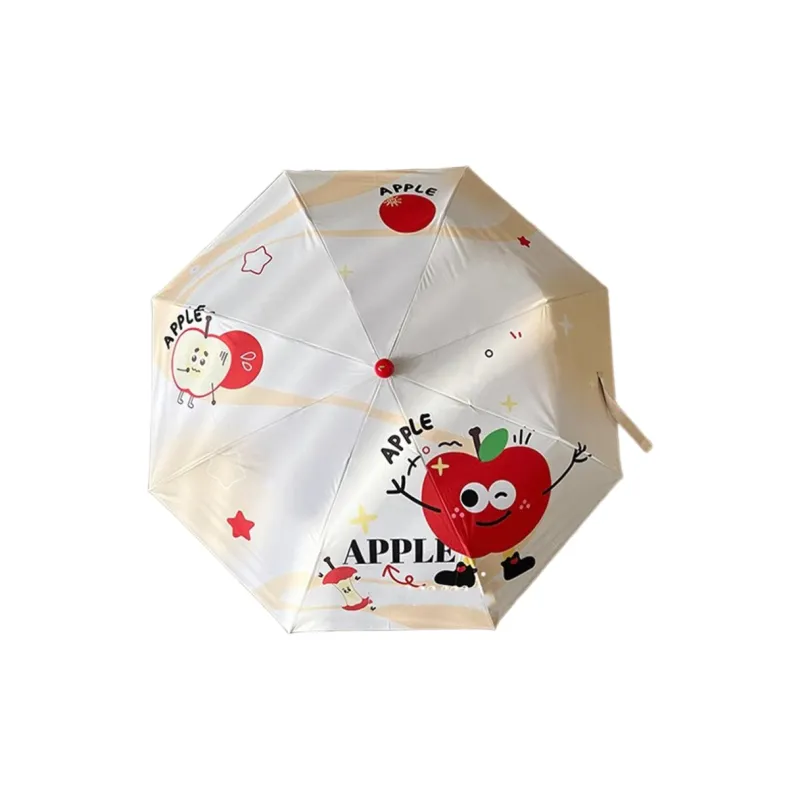 Ferrant Umbrella, Cute Cartoon Foldable Sunny And Rainy Dual Use Compact Portable UV Protection Sun Umbrella-4