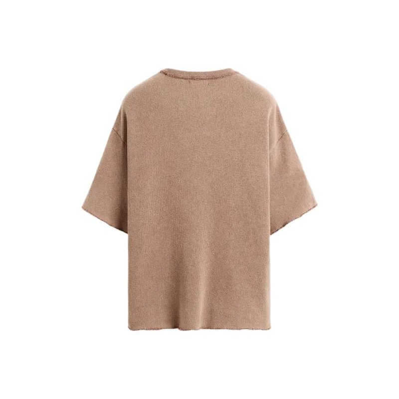 ZARA T Shirts Men Brick Red-1
