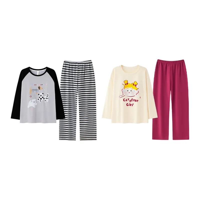 Herbal Primer Pajama Set Women's Combo Set-41