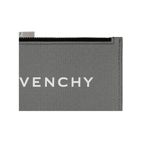 Givenchy 4G Cow Leather Card Holder Men's Quartz Gray-3