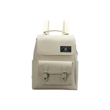 Gudair PU Backpack Regular Women's White/Silver
