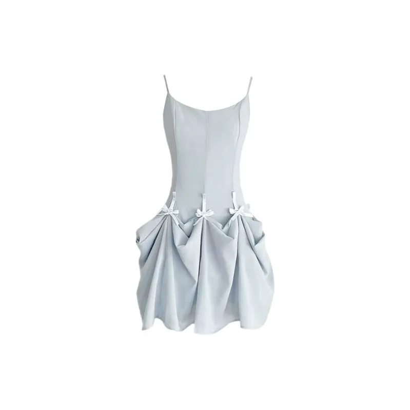 HUINIAN Slip Dresses Women's Light Blue-1