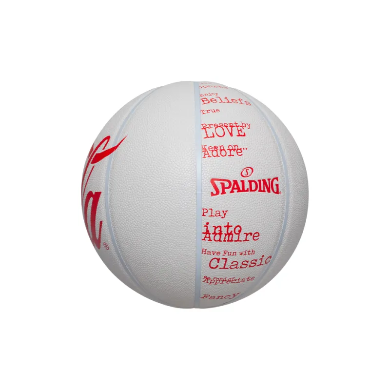 SPALDING x Coca Cola Co branded Collection PU Basketball Minimalist White Size 7 Street Training Competition Unisex-3