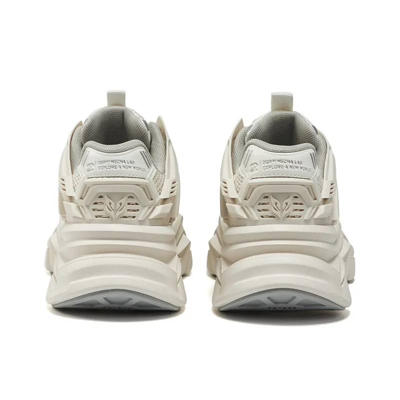 OGR Windbreaker Collection To The Fore Low-Top Chunky Sneakers Unisex White Silver-5