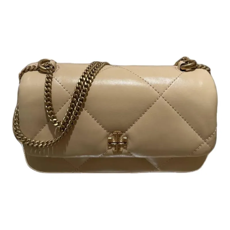 TORY BURCH Kira Leather Shoulder Bag Mini Women's Taupe-0
