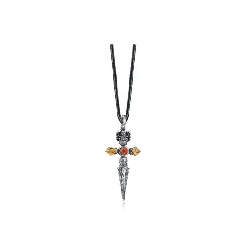 Three Blessings Of Happiness S925 Silver Necklaces Unisex-0