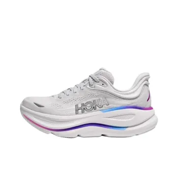 HOKA ONE ONE Bondi 9 Anti Slip Wear Resistant Low Top Casual Running Shoes Women's Gray D Width