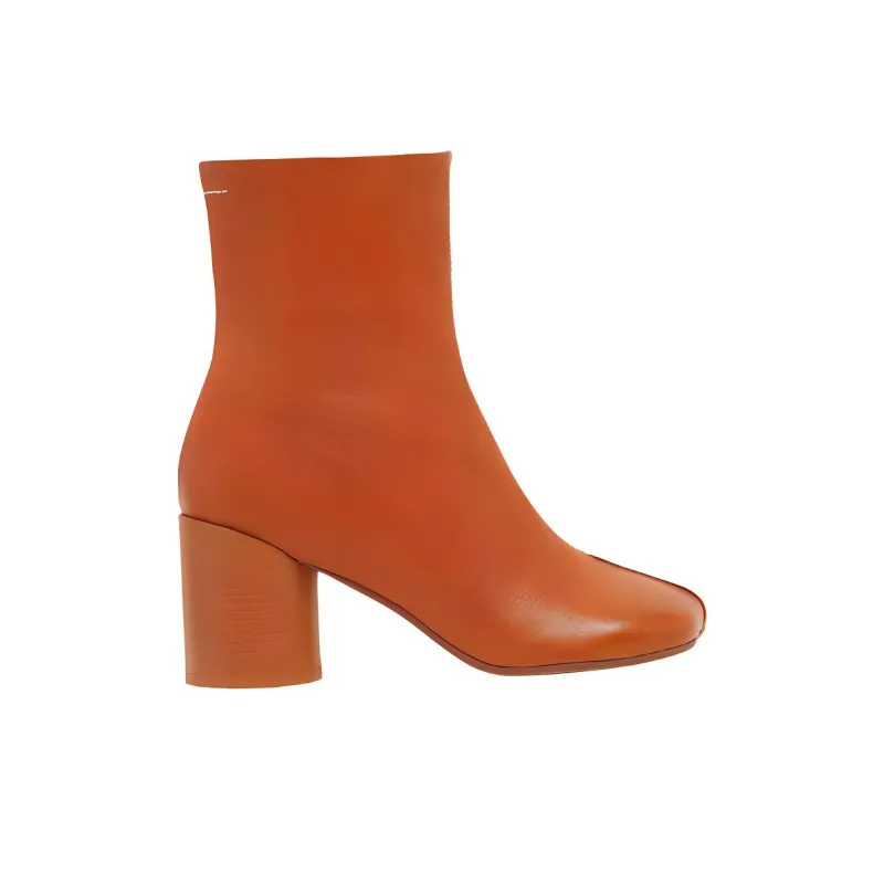 MM6 Maison Margiela Ankle Boots 7cm Women's Raw Brown-1