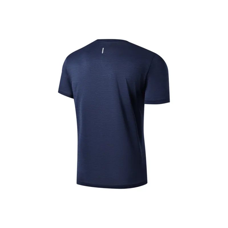 PEAK T Shirt Men's Dark Blue Floral Gauze-1
