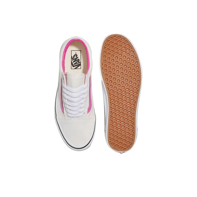 Vans Old Skool Anti Slip Wear Resistant Low Top Skateboard Shoes Unisex Beige Pink-3