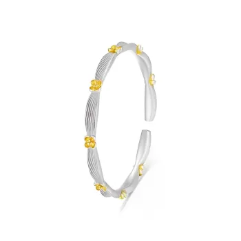 GUDS GAVE S999 Fine Silver Bangles Unisex