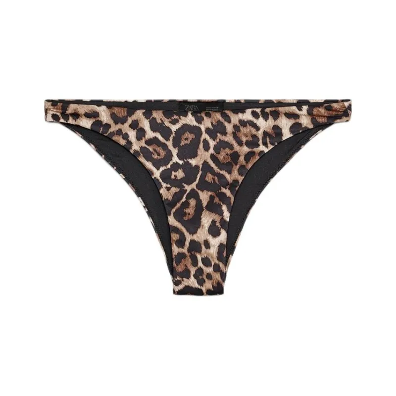 ZARA Swimming Shorts Women's Leopard Print-1
